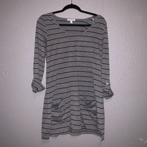 Cotton On Gray Striped Dress